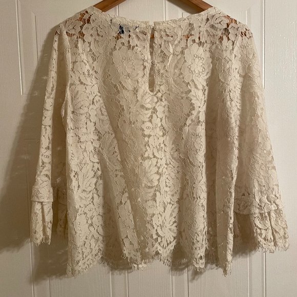 Sanctuary White Lace Crop Top - Picture 7 of 7